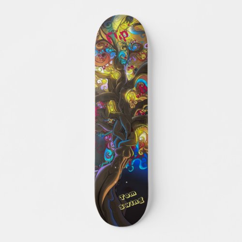 Psychedelic Deck for Skateboarders