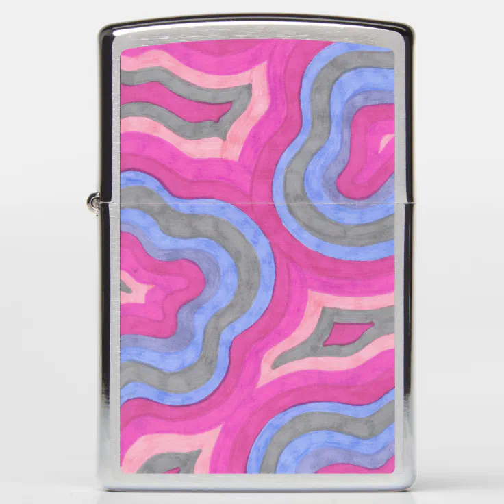 Psychedelic design zippo lighter | Zazzle