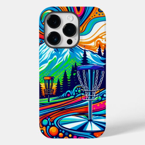 Psychedelic Disc Golf Course  Case_Mate iPhone 14 Pro Case