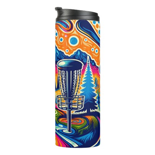 Psychedelic Disc Golf Course in the Mountains Thermal Tumbler