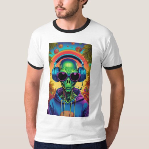 Psychedelic DJ Euphoria Unleash the Groove on You T_Shirt