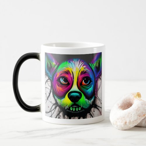 Psychedelic Doggy in the Window _ Morphing Mug
