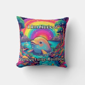 Psychedelic Dolphin I Am Made of Stardust and Rain