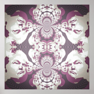 Psychedelic Donald Trump Poster