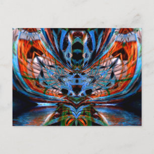 Psychedelic DragonFly Postcard