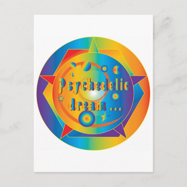 Psychedelic dream ... postcard (Front)