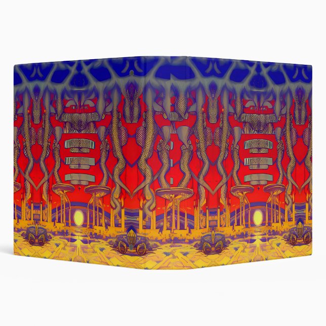 Psychedelic Dreamland 3 Ring Binder (Background)