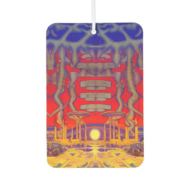 Psychedelic Dreamland Air Freshener (Front)
