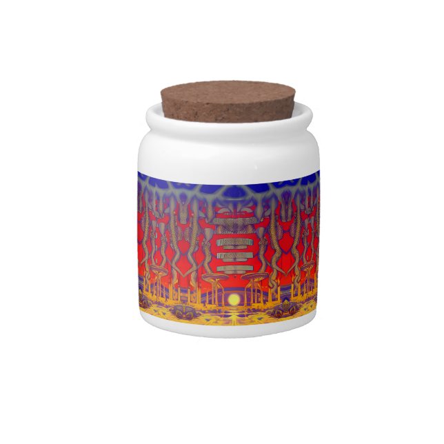 Psychedelic Dreamland Candy Jar (Front)