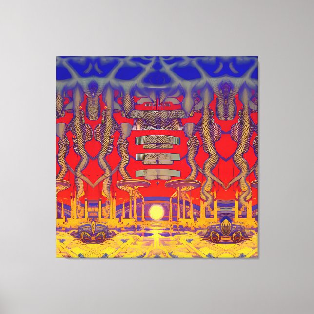Psychedelic Dreamland Canvas Print (Front)