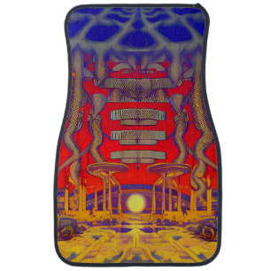 Psychedelic Dreamland Car Floor Mat