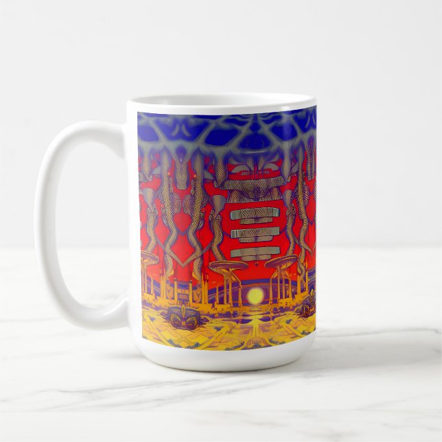 Psychedelic Dreamland Coffee Mug (Left)