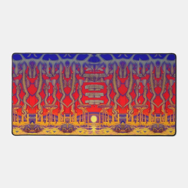 Psychedelic Dreamland Desk Mat (Front)