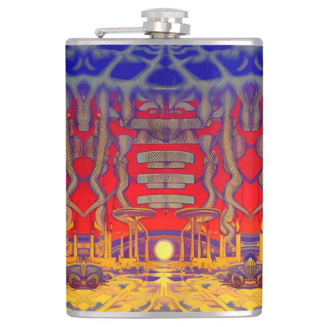 Psychedelic Dreamland Flask (Front)