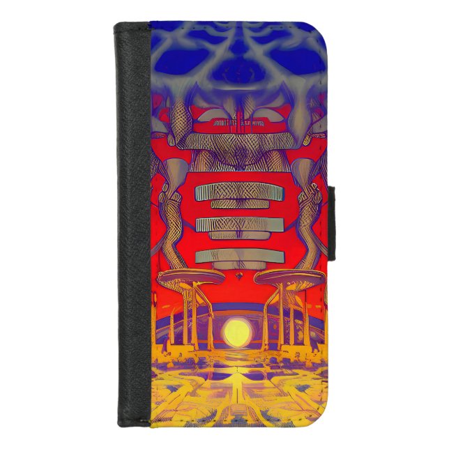 Psychedelic Dreamland iPhone Wallet Case (Front)