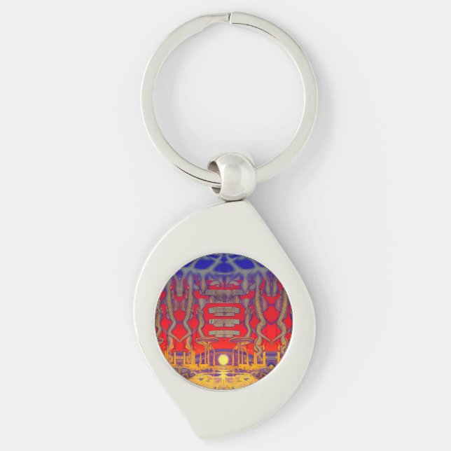 Psychedelic Dreamland Keychain (Front)