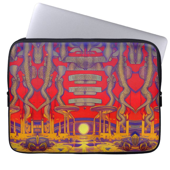 Psychedelic Dreamland Laptop Sleeve (Front)