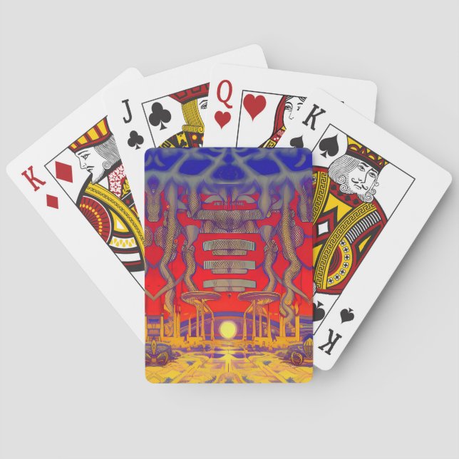 Psychedelic Dreamland Poker Cards (Back)