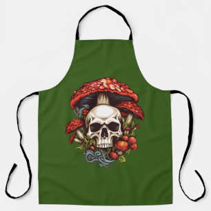 Psychedelic Dreams: Skulls in Wonderland Apron