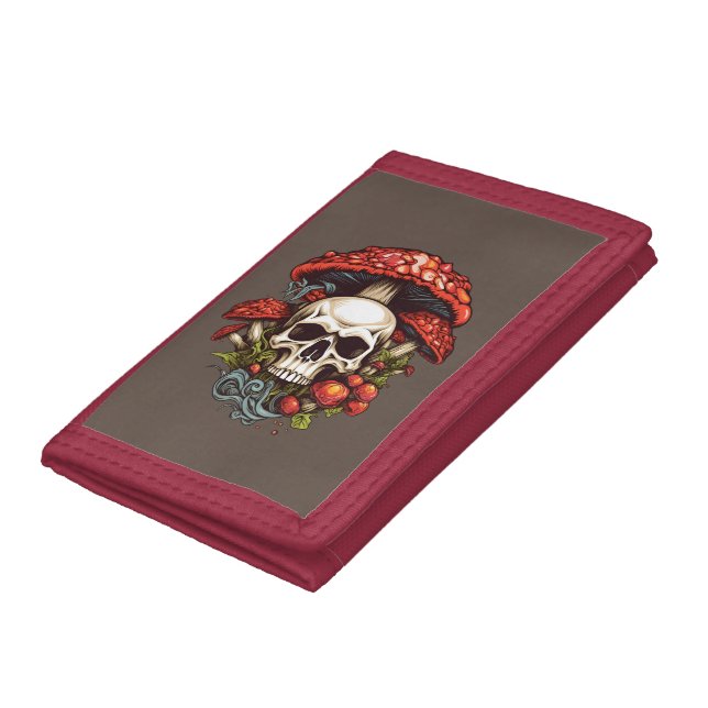 Psychedelic Dreams: Skulls in Wonderland Trifold Wallet (Bottom)