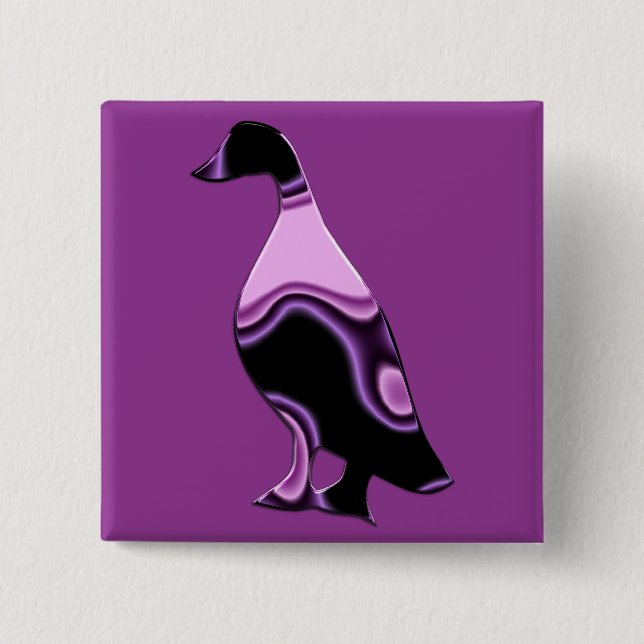 Psychedelic Duck Button (Front)