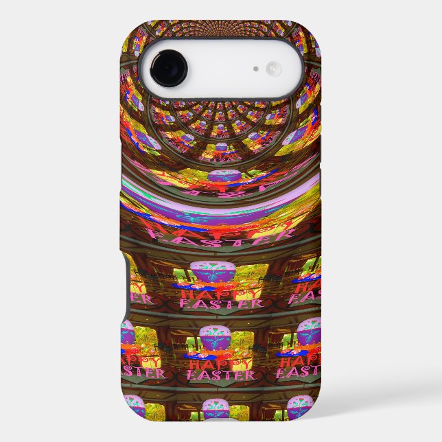 Psychedelic Easter Kaleidoscope Art Print Case-Mate iPhone Case (Back)