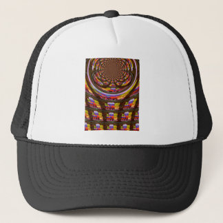 Psychedelic Easter Kaleidoscope Art Print Trucker Hat
