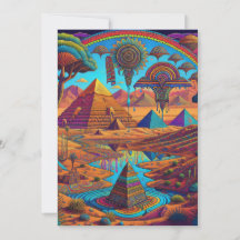 Psychedelic Egyptian Landscape