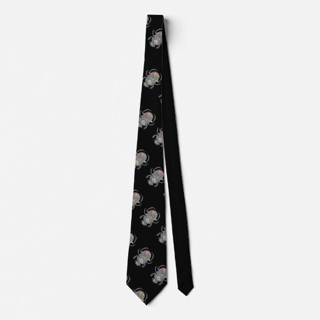 Psychedelic Egyptian scarab beetle Tie (Front)
