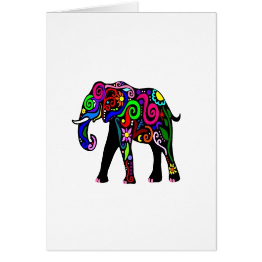 Psychedelic Elephant Cards (Front)