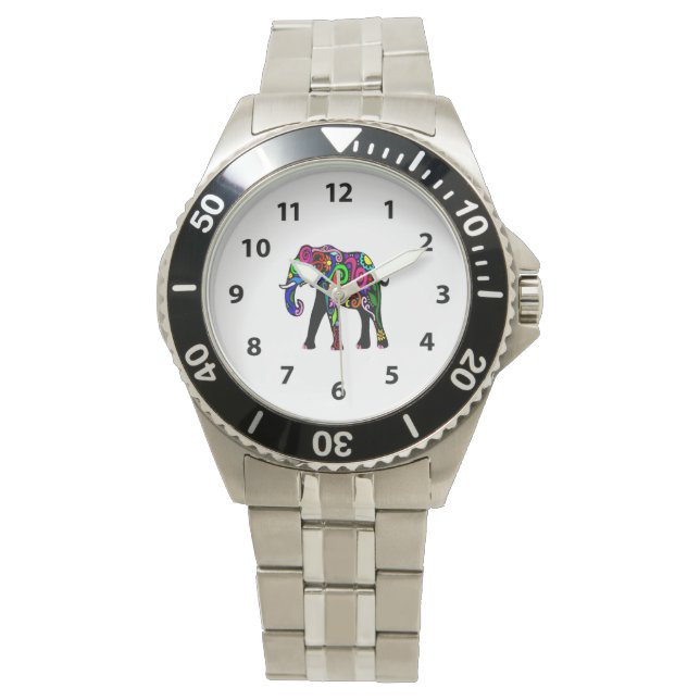 Psychedelic Elephant Watch (Front)
