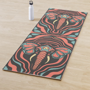 Custom Cute Elephants Yoga Mat (Personalized)