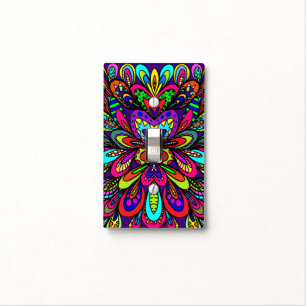 Psychedelic Explosion Light Switch Cover