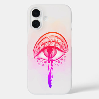 Psychedelic Eye Pastel Goth Aesthetic iPhone 16 Case