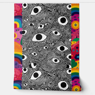 Psychedelic Eye Pattern Wallpaper - Trippy Optical Wallpaper