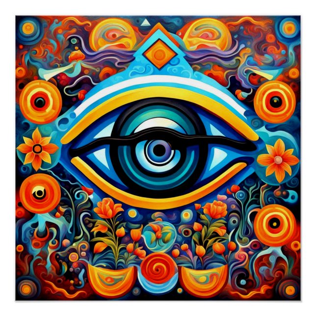 Psychedelic Eye Poster (Front)