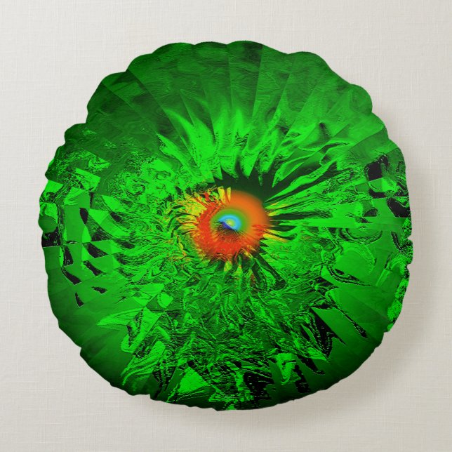 Psychedelic Eye..... Round Pillow (Front)