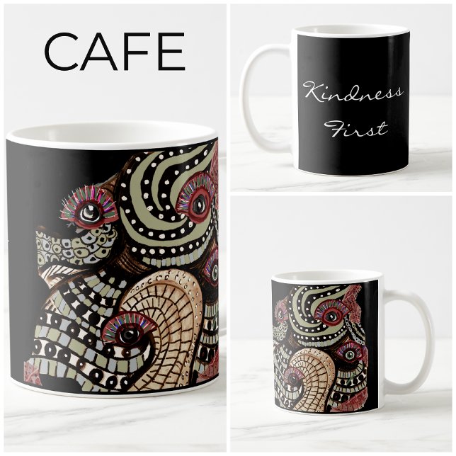 Psychedelic Eye Tentacles Abstract Art  Coffee Mug (Creator Uploaded)