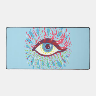 Psychedelic Eye Weird Trippy Desk Mat