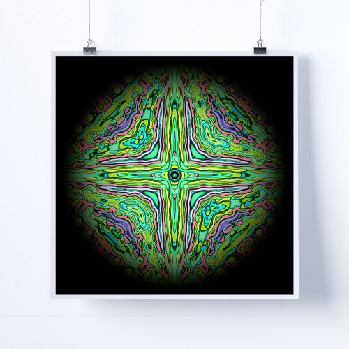 Psychedelic eyelid from a colorful hell v1 poster