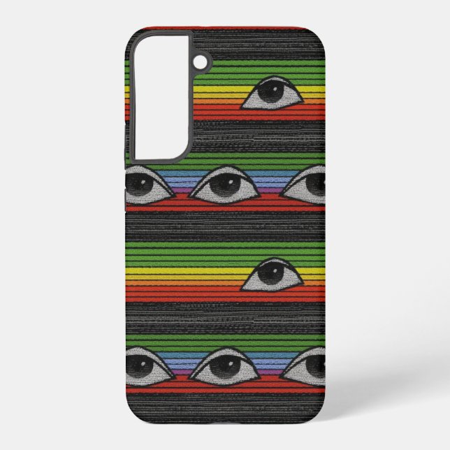 Psychedelic Eyes Pattern Samsung Galaxy Case (Back)