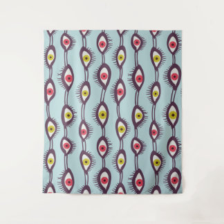 Psychedelic Eyes Weird Mystical Tapestry