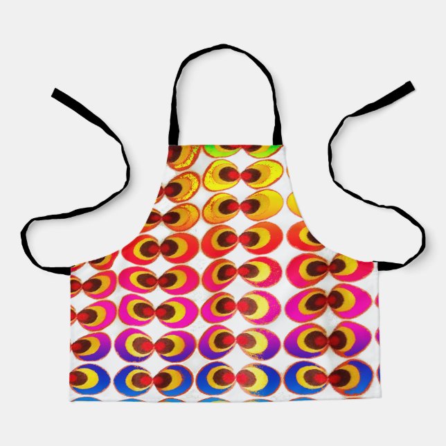 Psychedelic fabric apron (Front)
