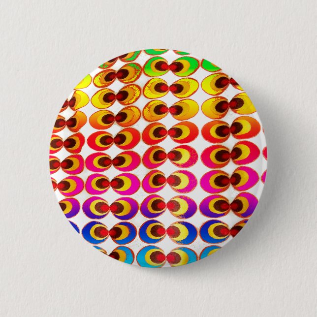 Psychedelic fabric button (Front)