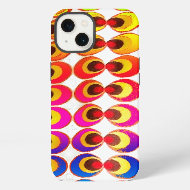 Psychedelic fabric iphone case (Back)