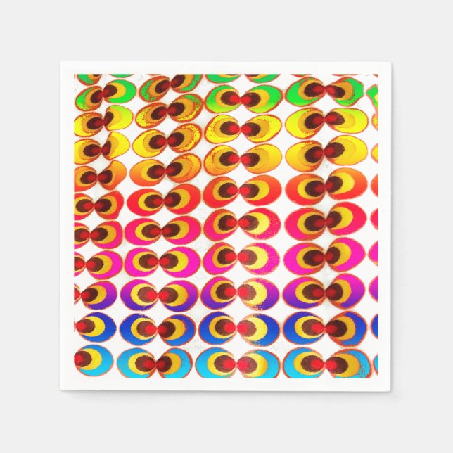 Psychedelic fabric napkins (Front)