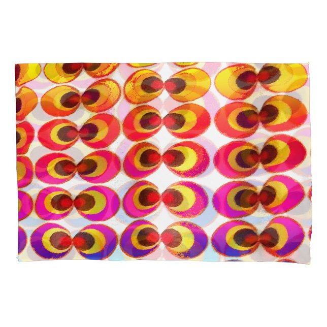 Psychedelic fabric pillow case (Front)