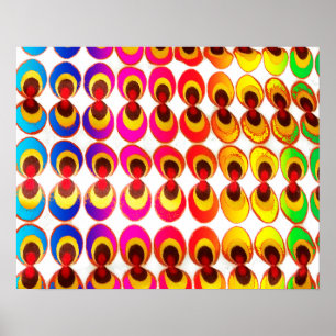 Psychedelic fabric poster