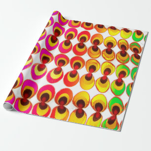 Psychedelic fabric wrapping paper
