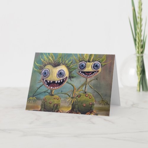 Psychedelic Fantasy Folded Greeting Card